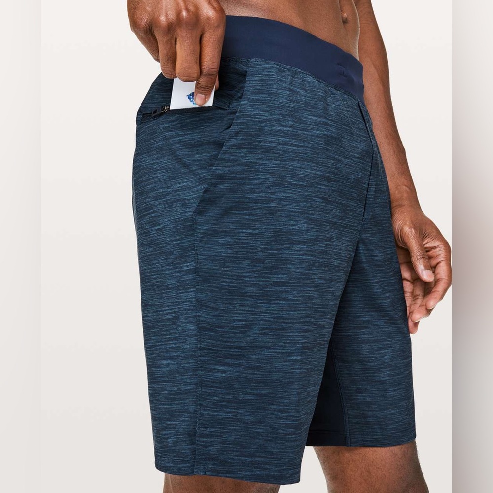 Lululemon T.H.E. Short 9" (Heather Navy Blue, M)